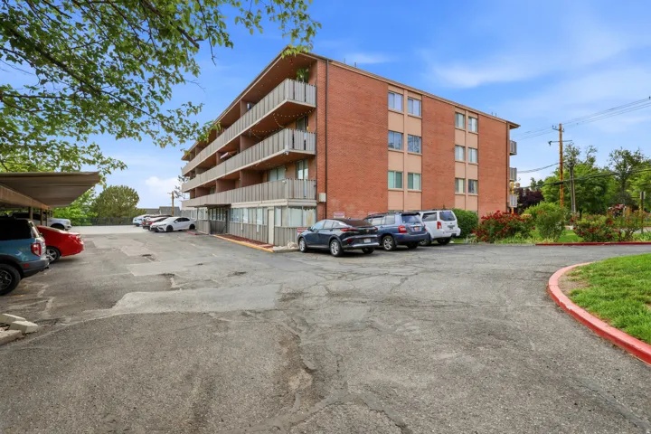 parking in the rear of the building