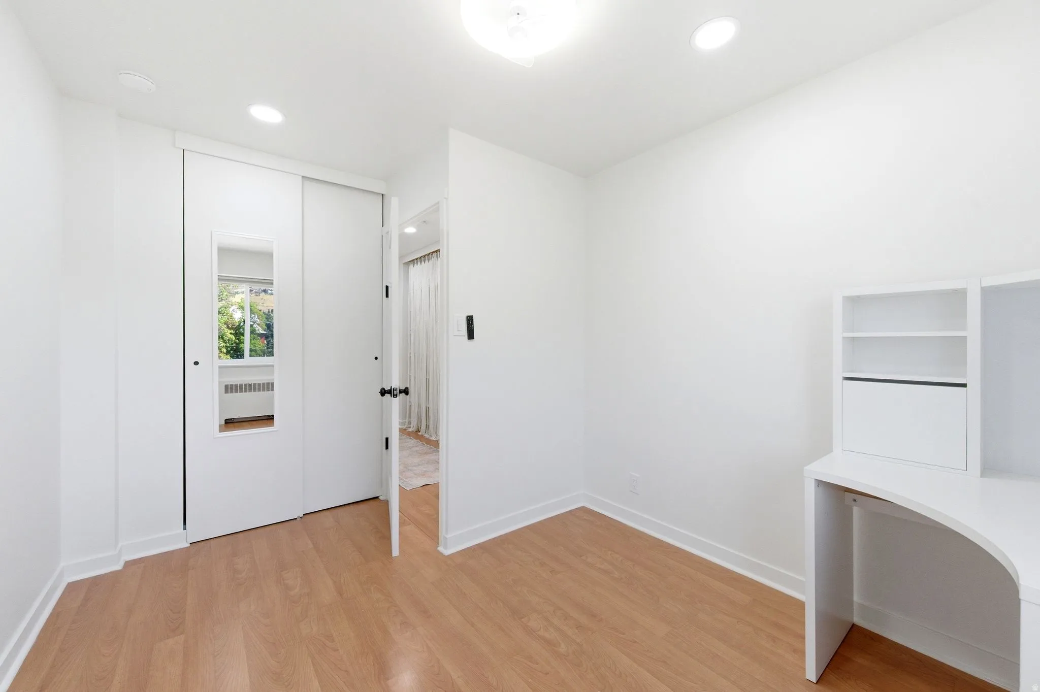 Bedroom 2 with mirrored closet