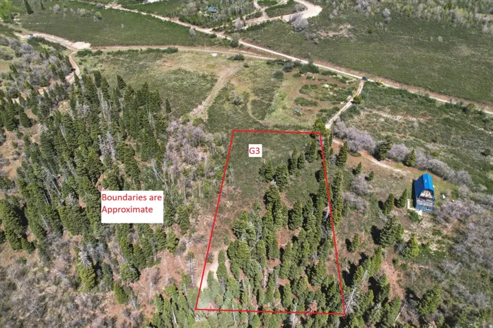 Aerial Property Boundary Map. Illustrating the approximate boundary lines of the property