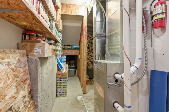 Utility room, Furnace and  large storage area