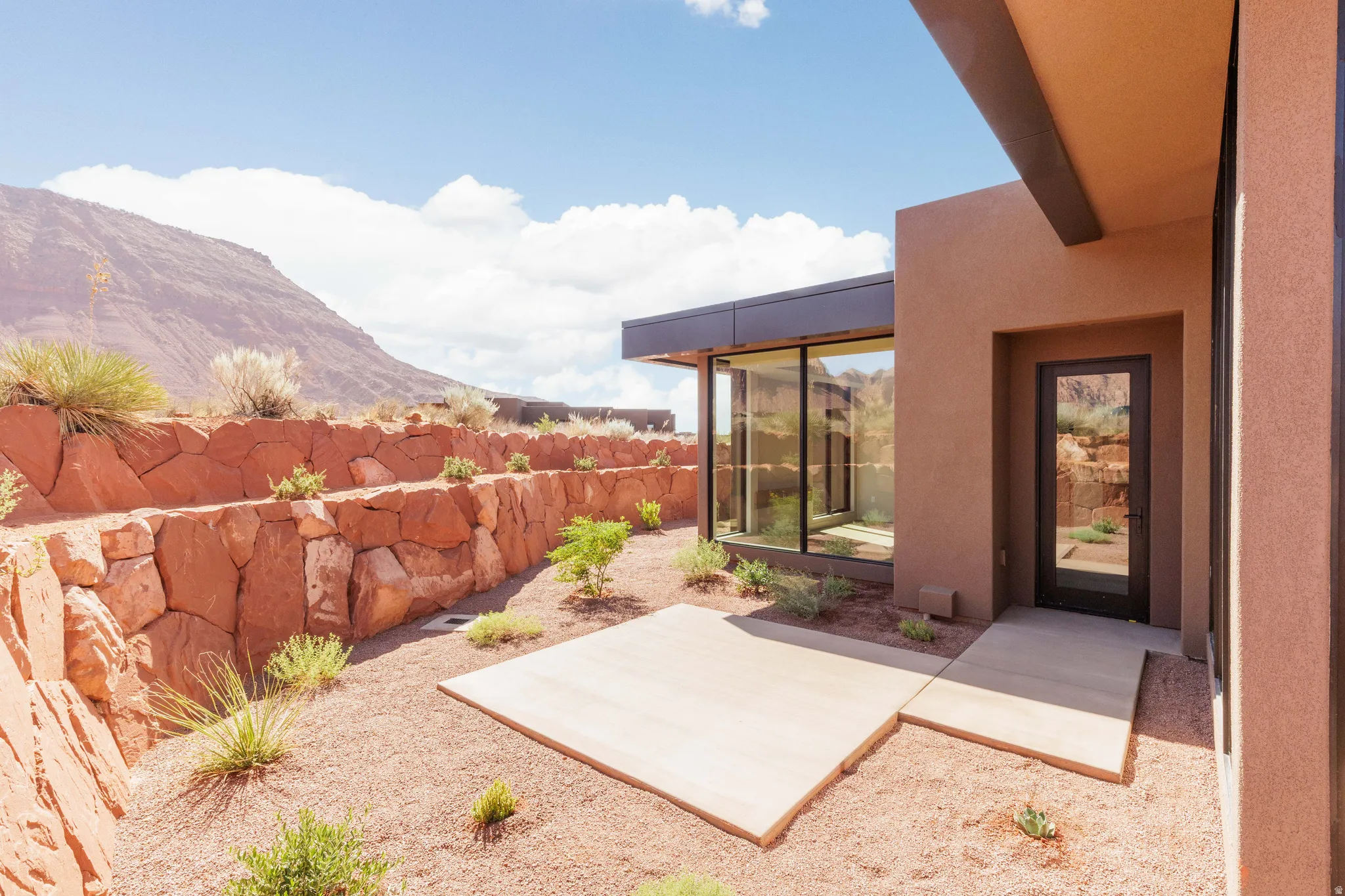 Secluded private patio located near the primary suite.