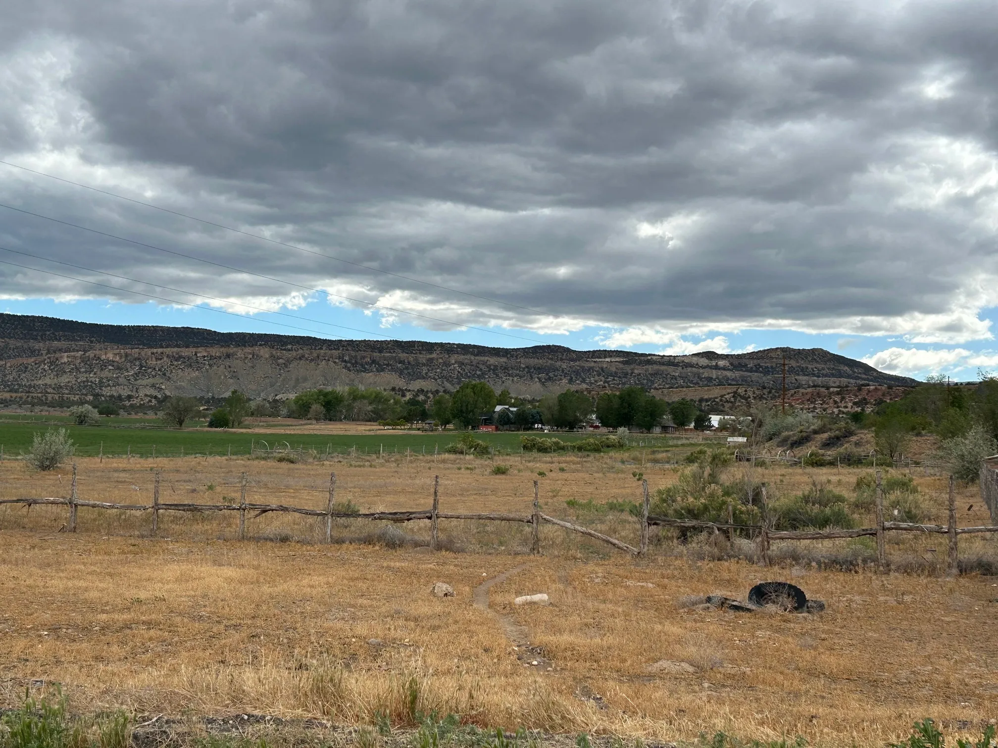 View from property to the SW, Straight Mountain