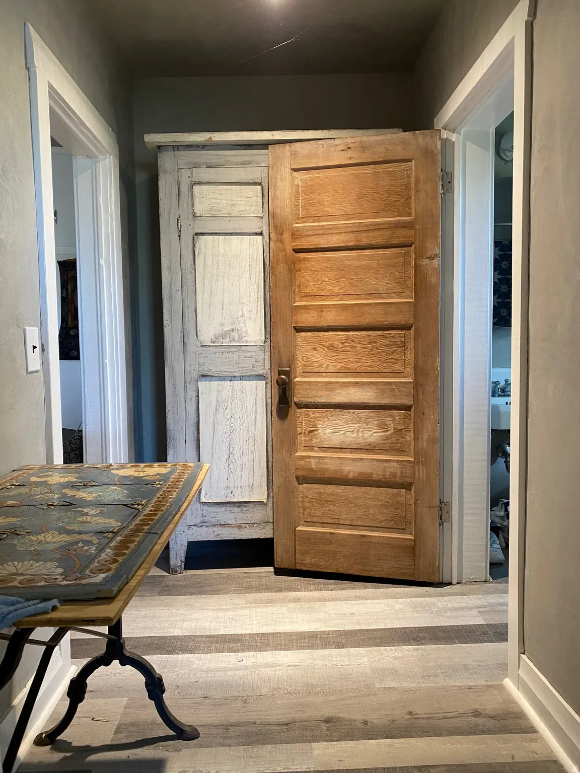 Wide Hallway with Storage