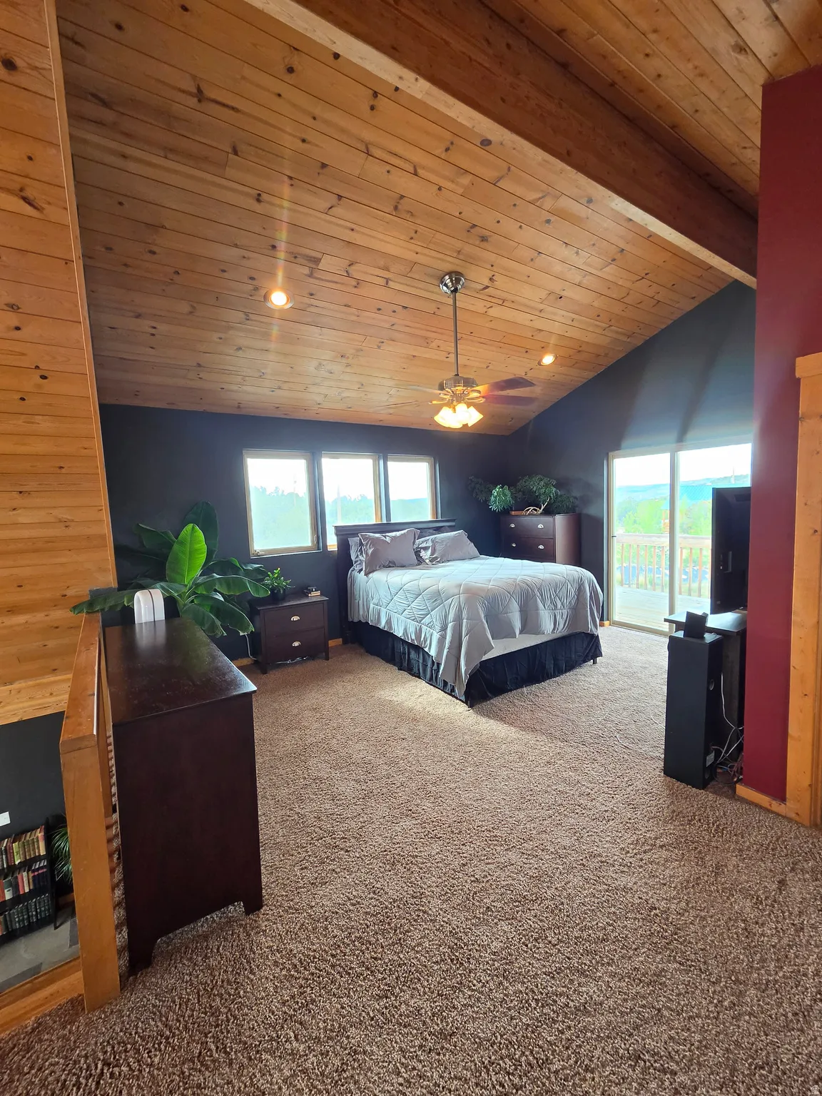 Spacious Master Bedroom Loft with Private 2nd story deck