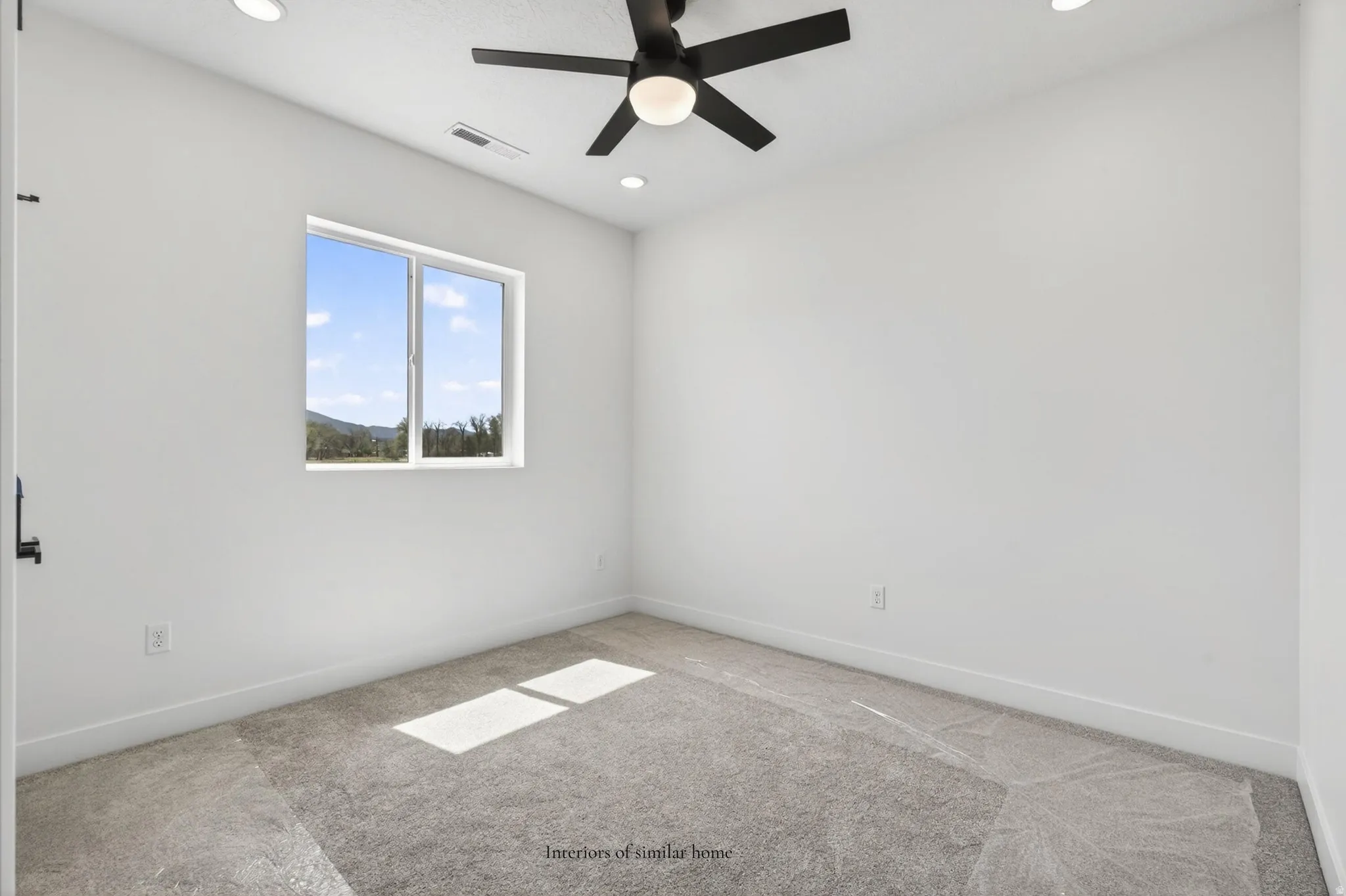 Interiors are from a similar home