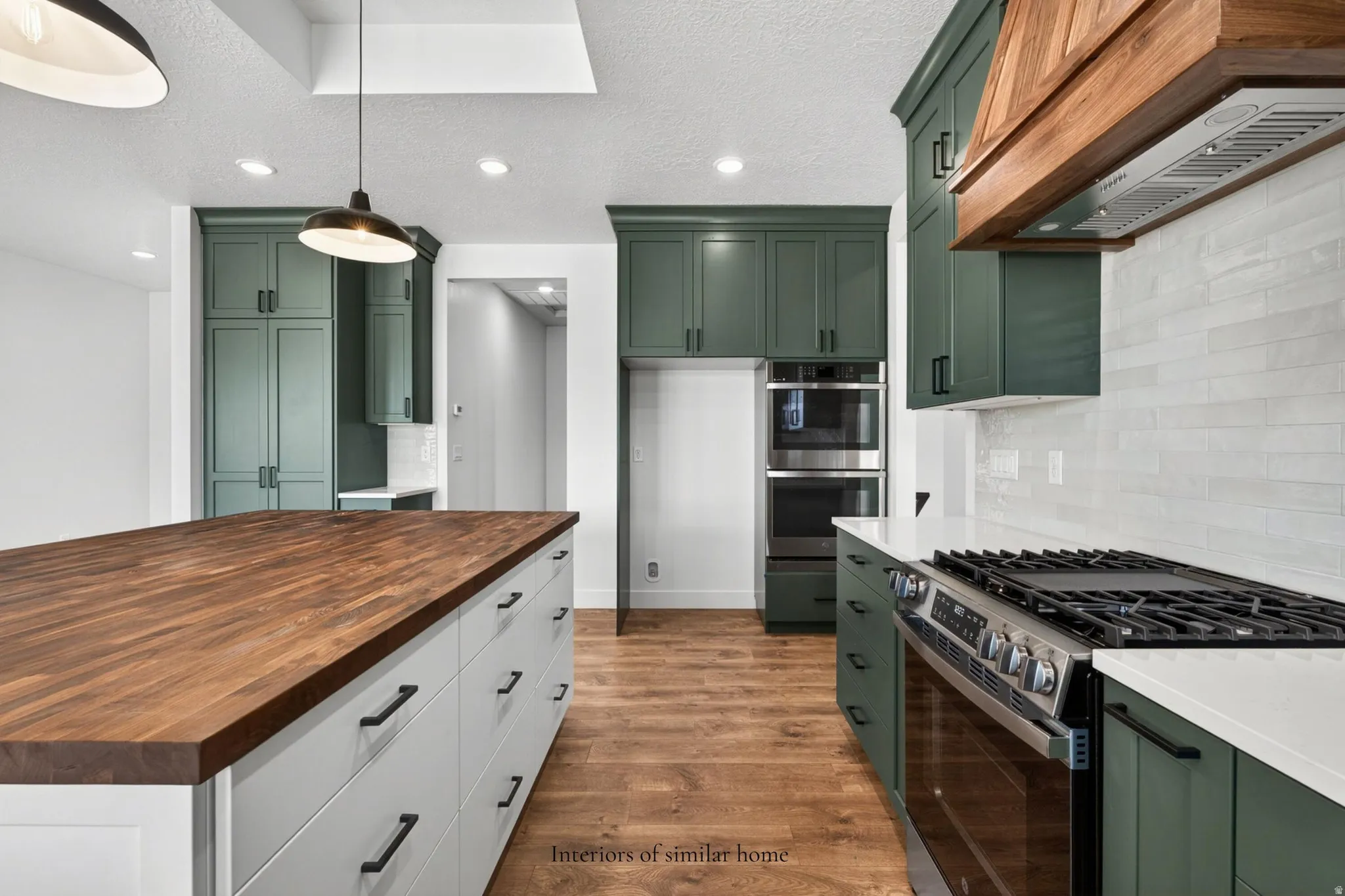 Interiors are from a similar home