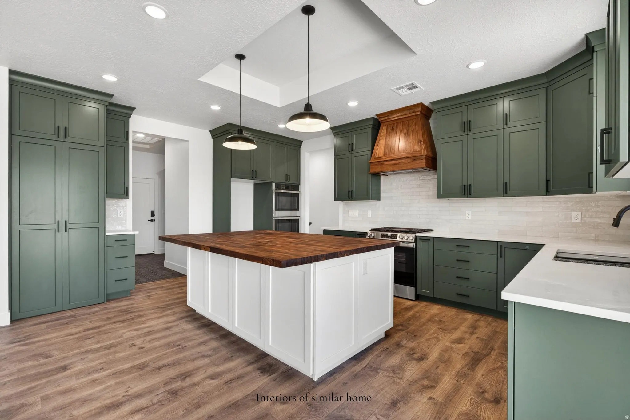 Interiors are from a similar home