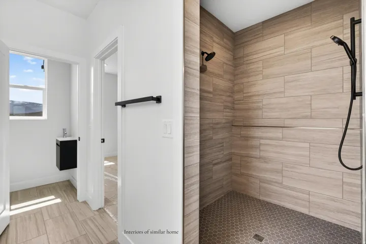 Interiors are from a similar home