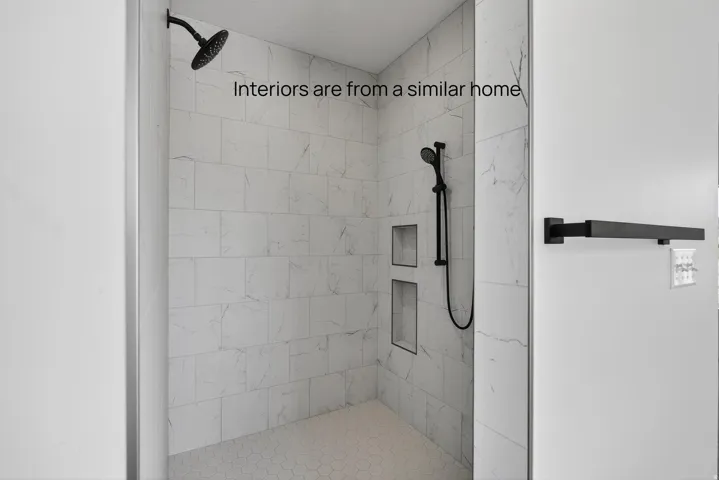 Interiors are from a similar home