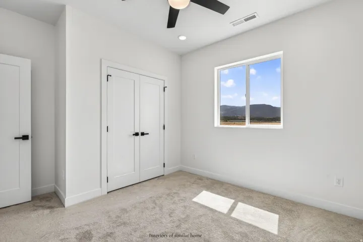 Interiors are from a similar home