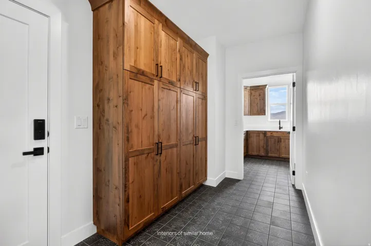 Interiors are from a similar home
