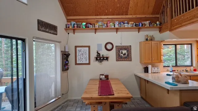 Great room semi-formal dining area and breakfast bar