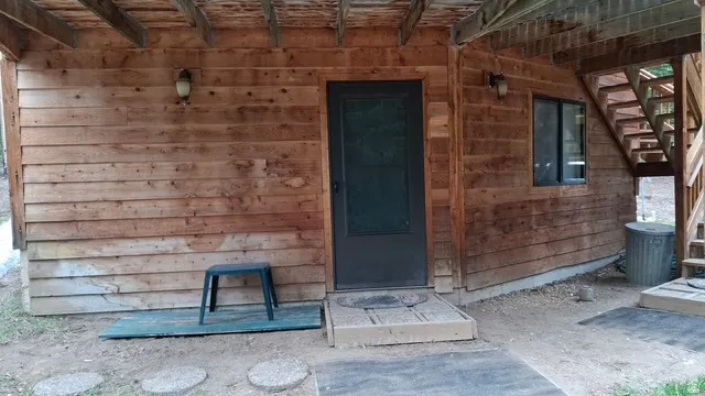 Ground level entry into rec room