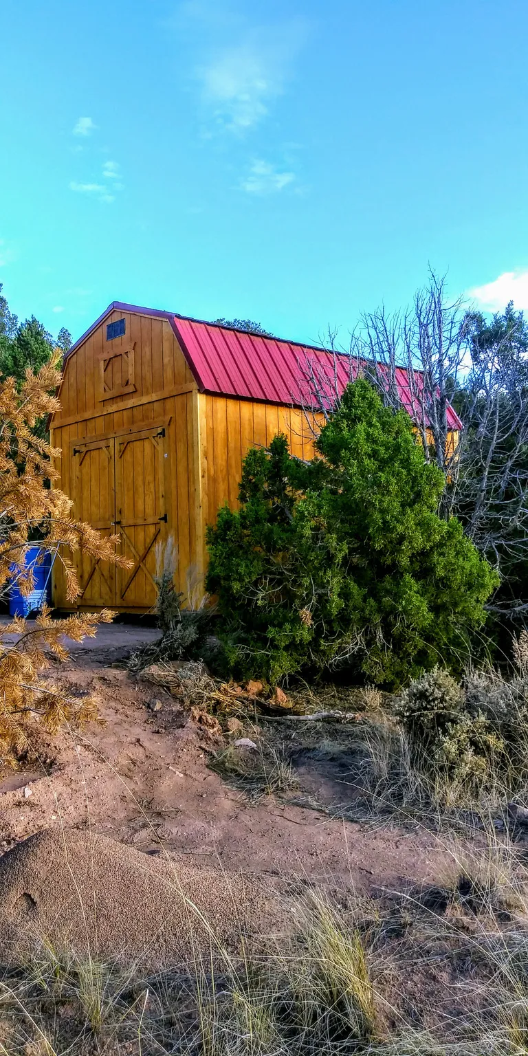 Shed included!