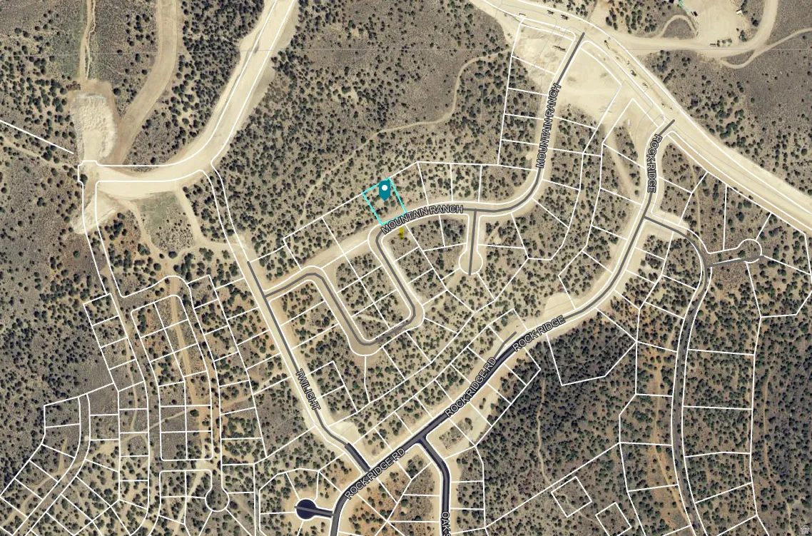 Plat Map. Illustrating lot divisions and road infrastructure for the property