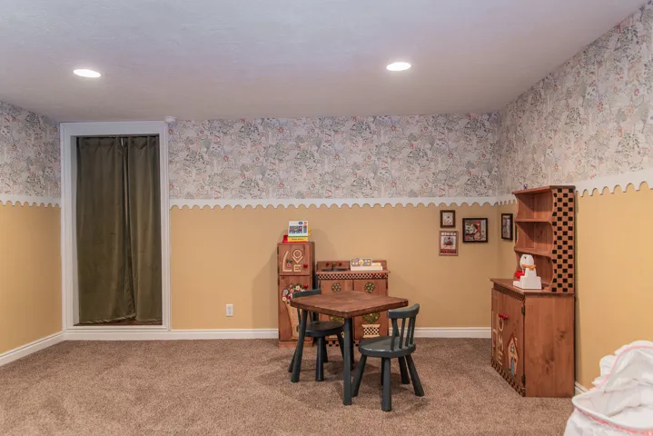 View from the play room towards the secret entrance