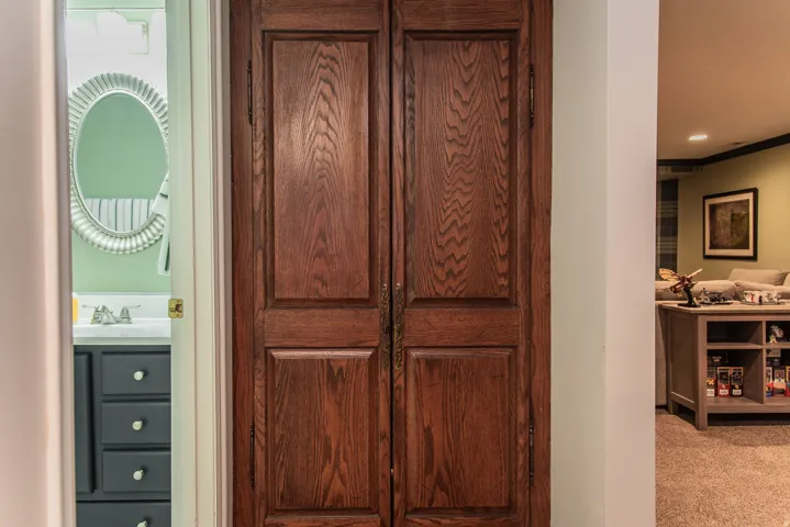 Wardrobe doors lead to your own secret room