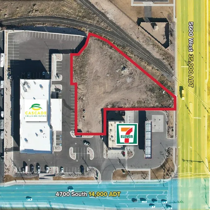 Site Plan. Outlining the property boundaries and surrounding infrastructure