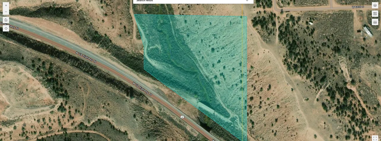 Property Parcel Map. Illustrating the property's boundary and surrounding land features