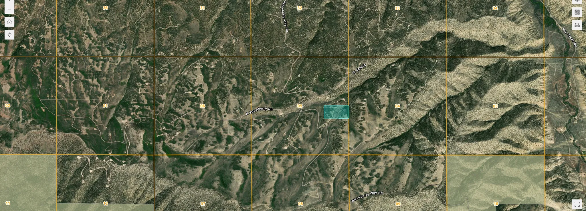 Plat Map. Displaying the property's boundaries and surrounding geographical features