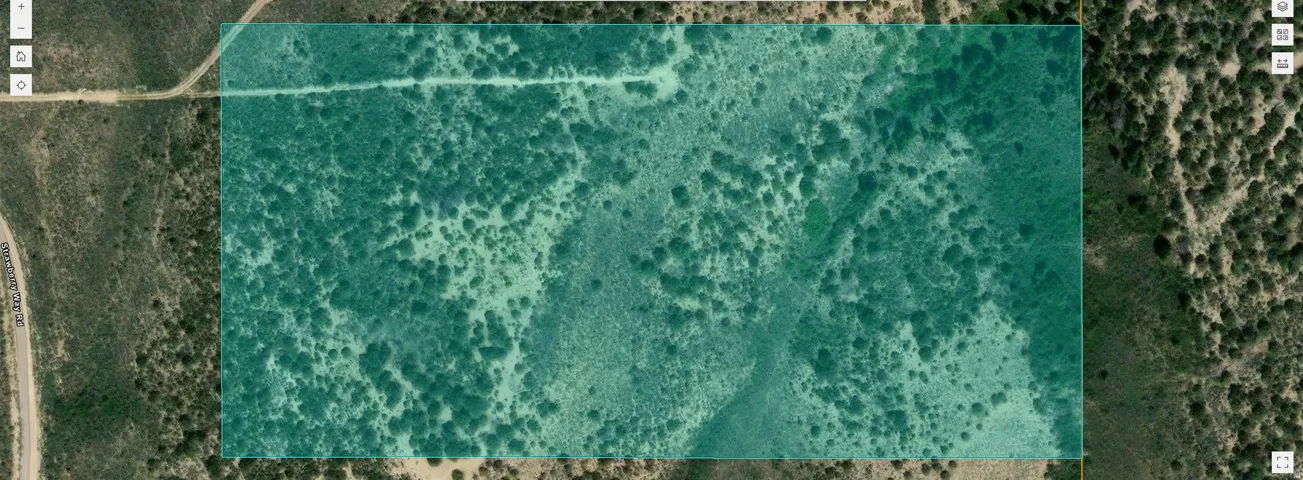 Expansive undeveloped land featuring natural foliage and a visible perimeter boundary