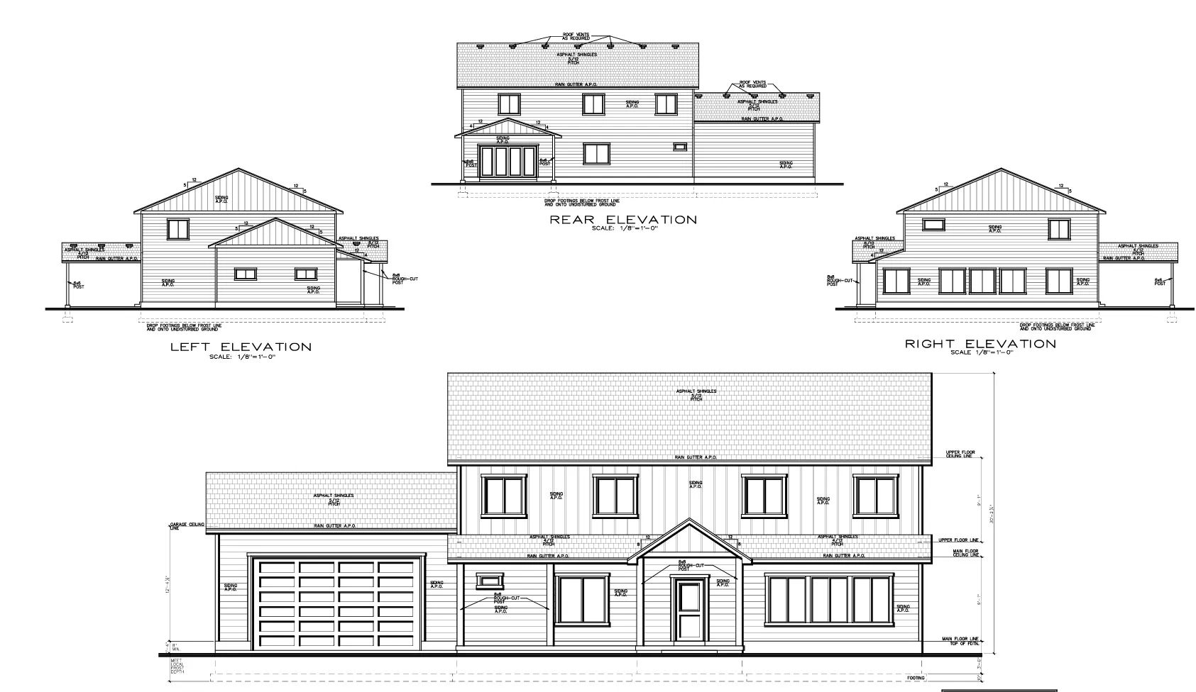 home plan for 6 bdrms 5 baths approx. 4500 sq. ft