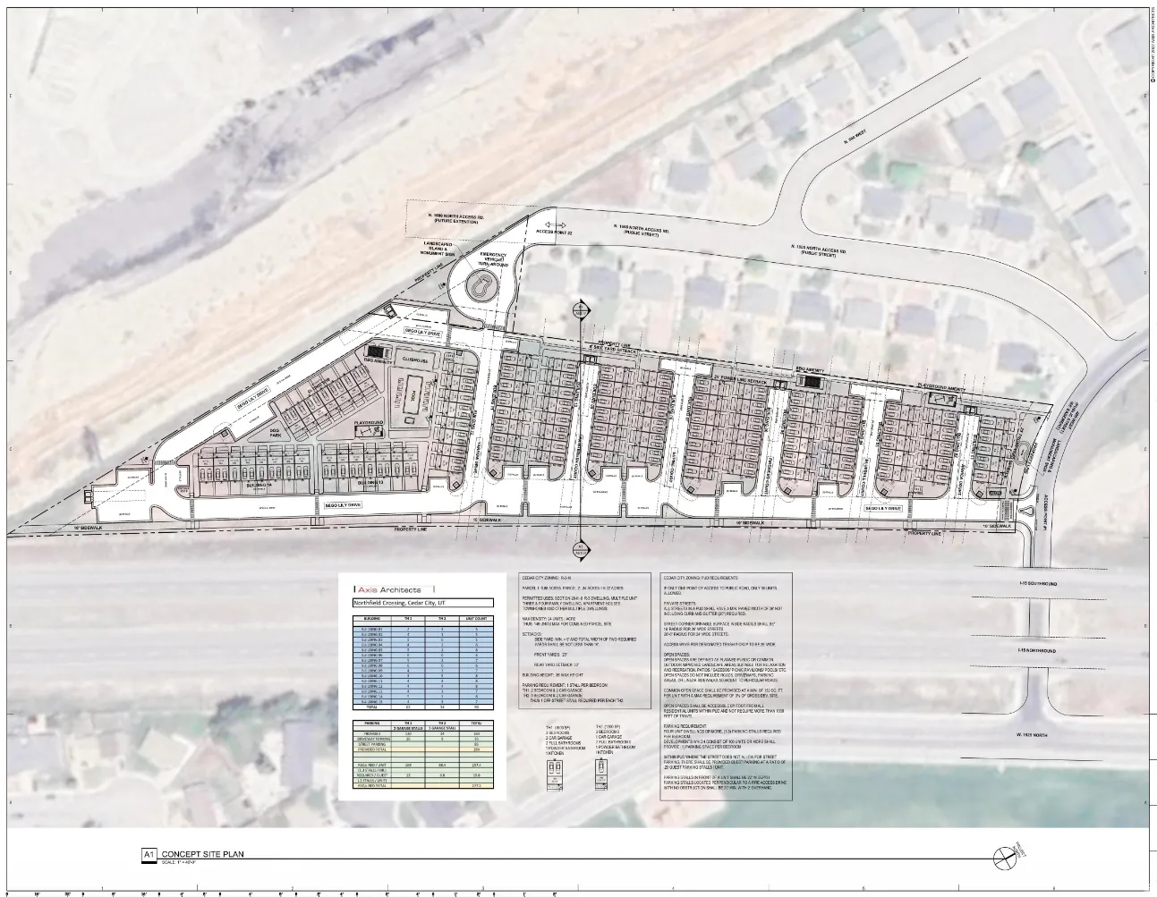 Concept Site Plan. Illustrating the proposed layout and features for the property development