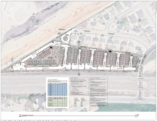 Concept Site Plan. Illustrating the proposed layout and features for the property development
