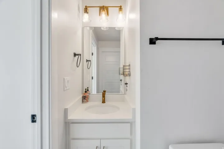 Bathroom featuring vanity