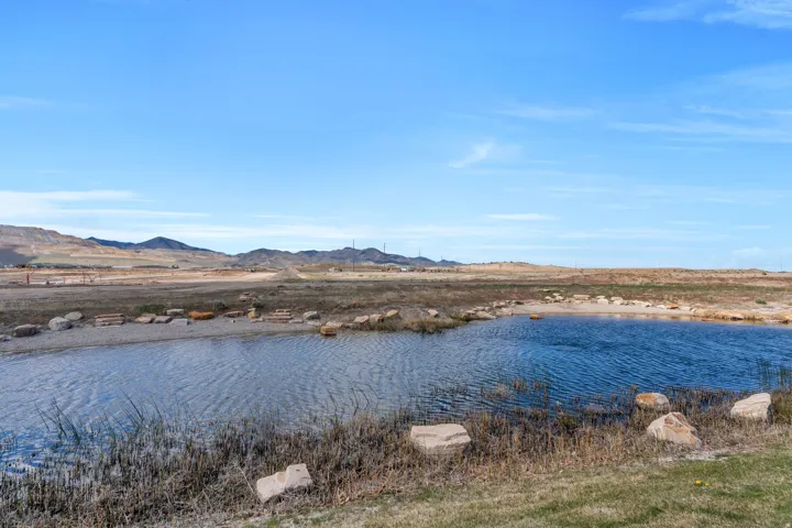 Water view featuring mountains