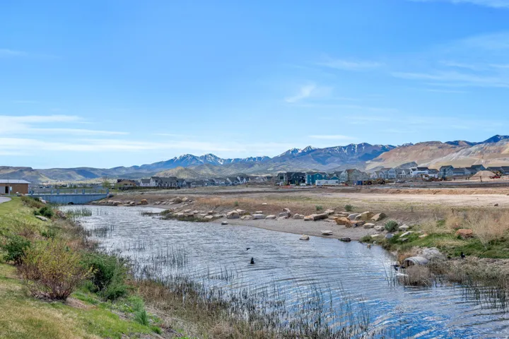 Water view with mountains