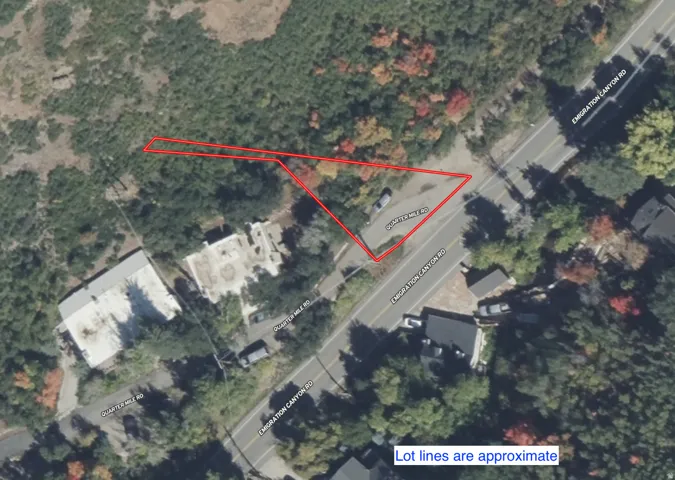 Property Boundary Overlay. Illustrating the approximate property lines on an aerial image
