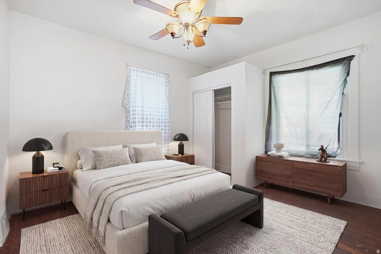 Hardwood-style flooring throughout