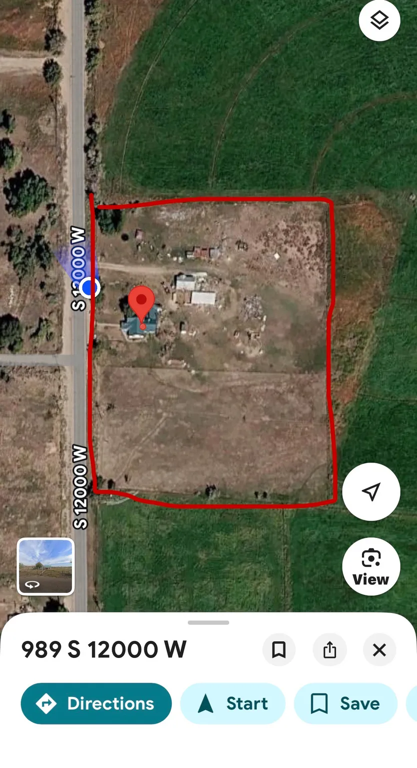 Aerial Map. Displaying the property's boundaries and geographical context
