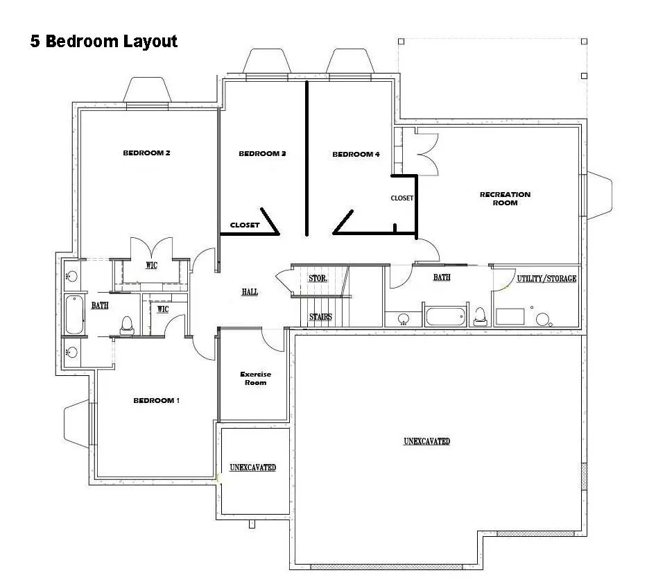 5 Bedroom Floor plan