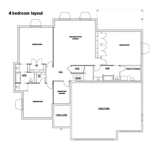 4 bedroom Floor plan