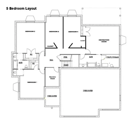 5 Bedroom Floor plan