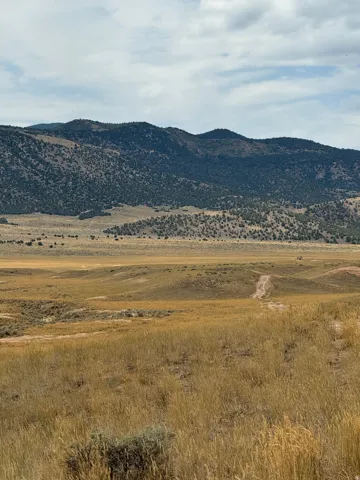 Expansive natural landscape featuring rolling hills and distant mountains