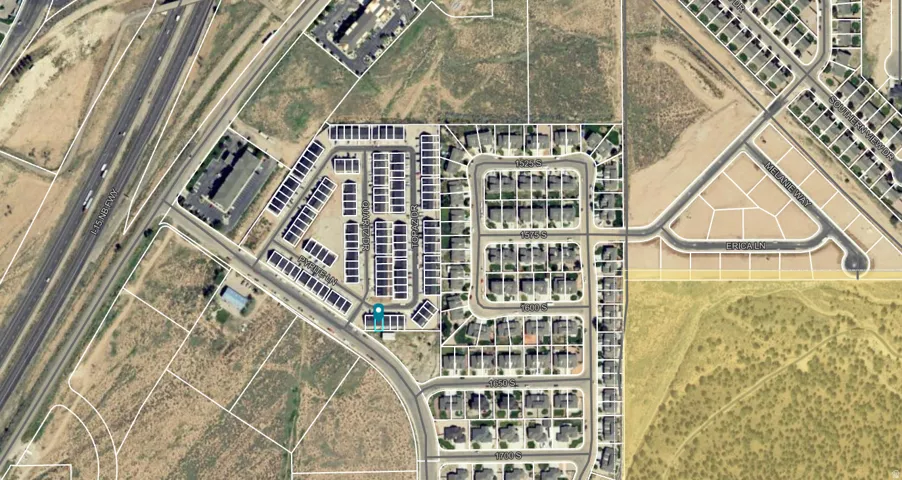 Aerial Map. Illustrating property boundaries and infrastructure