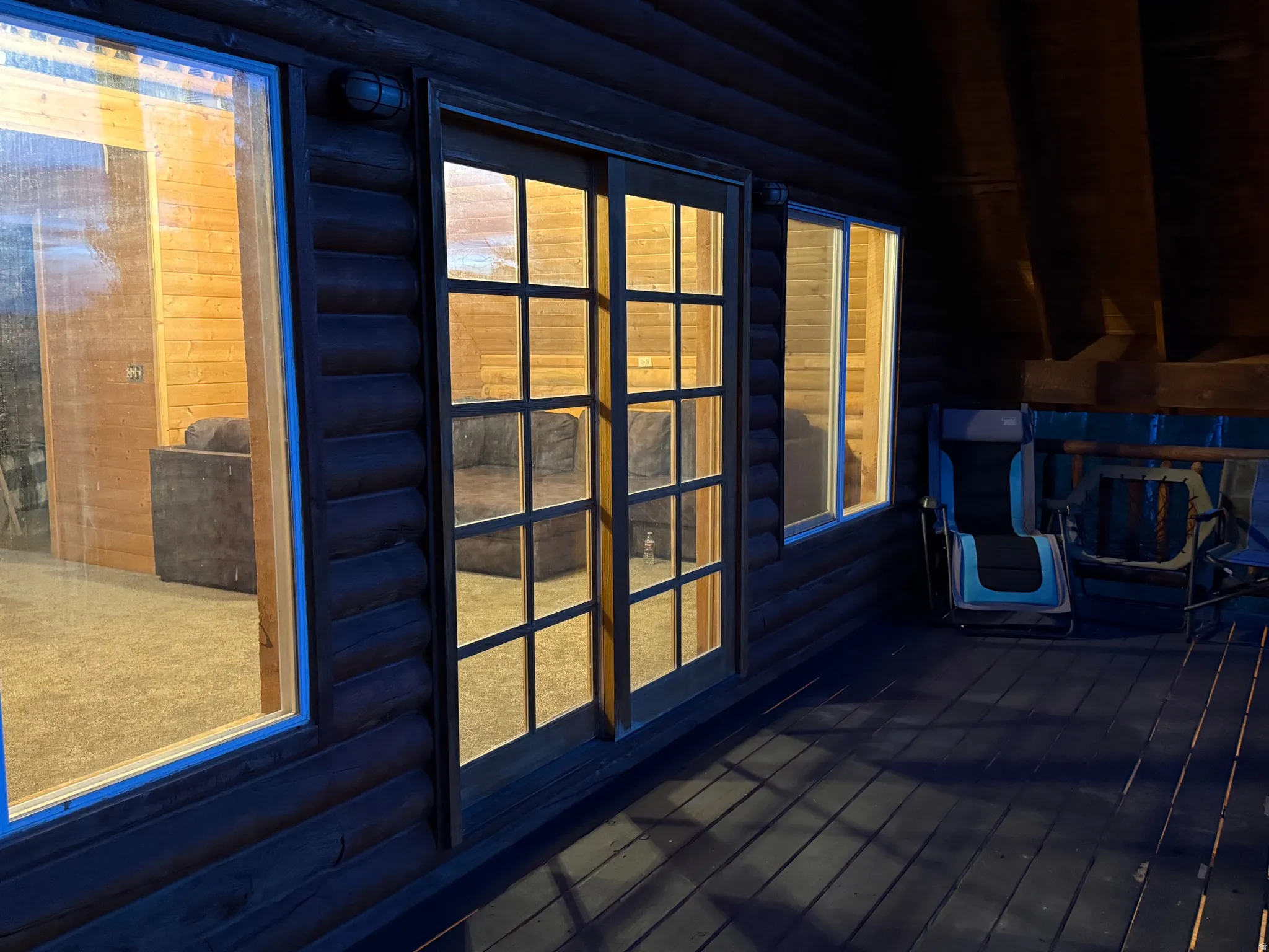 Wood-clad exterior with a dark-stained finish