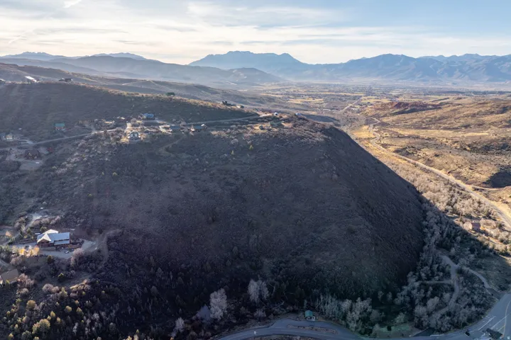 Fall views. Expansive mountain landscape featuring varied terrain