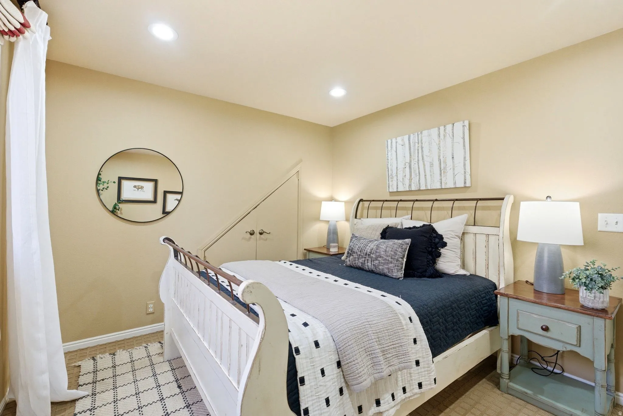 Bedroom featuring recessed lighting and neutral wall tones