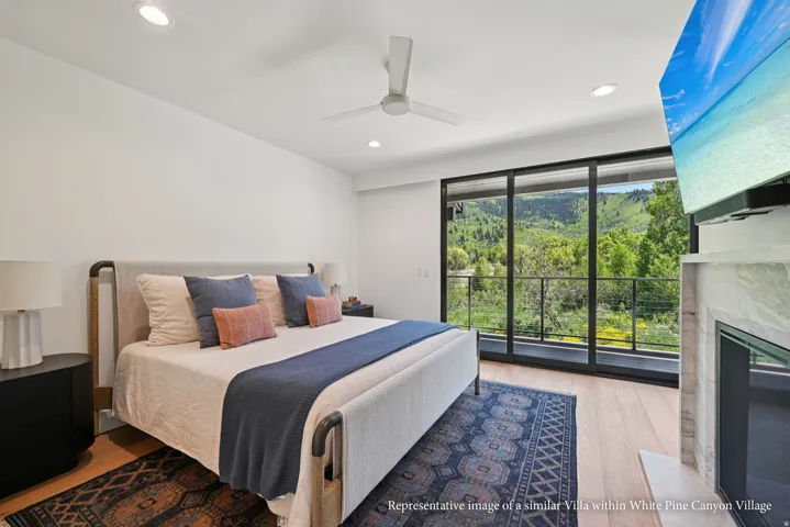 Hardwood-finish flooring, recessed lighting, and a ceiling fan