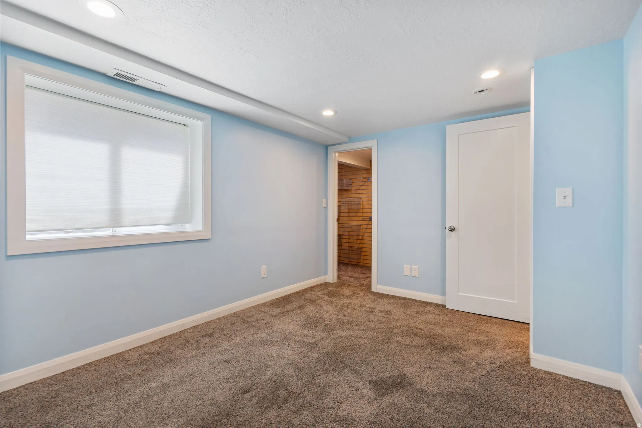 Bedroom 4  Large room with walk in closet.