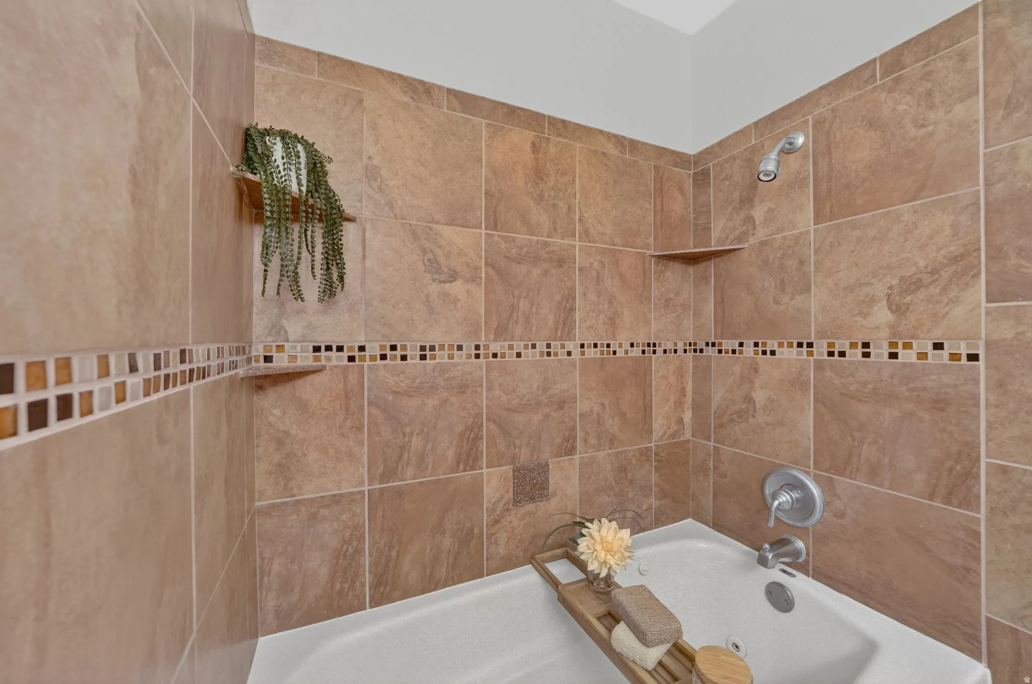 Guest Bathroom with large jetted soaker tub
