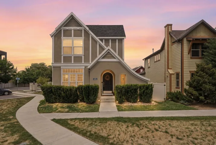 Two-story European exterior