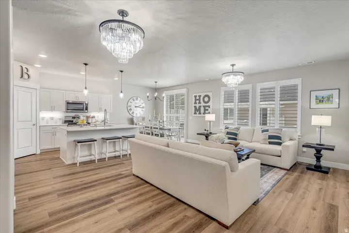 Light colors throughout home