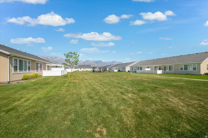 Expansive lawn area