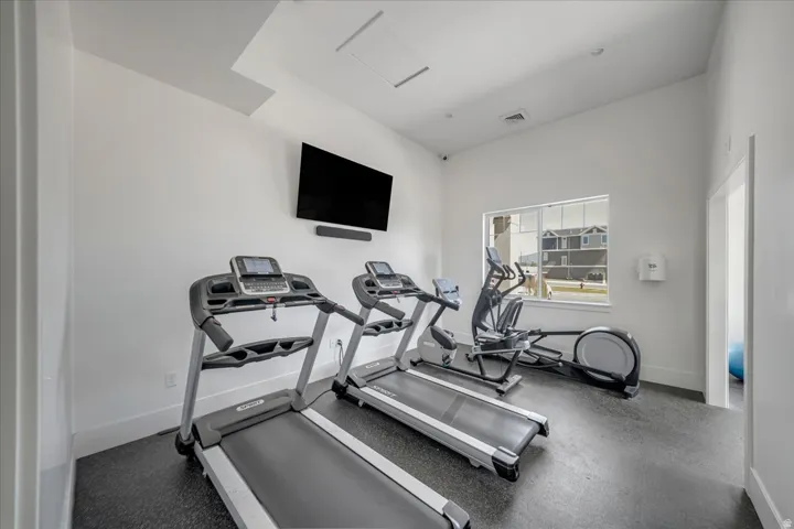Workout area in clubhouse