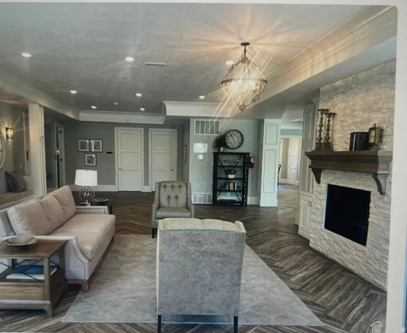 Clubhouse gathering area